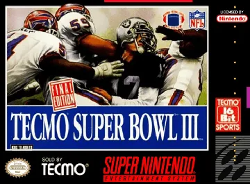 Tecmo Super Bowl III - Final Edition (USA) box cover front